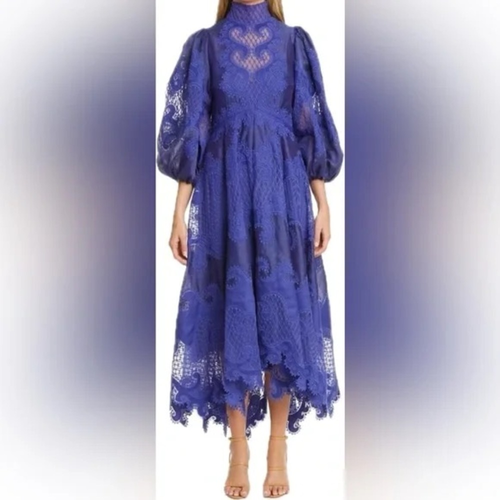 ZIMMERMANN Brightside Knot Embroidered Gown - Picture 2 of 6